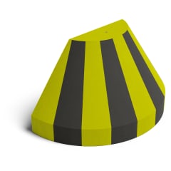 LKW-Anfahrschutz aus Beton Typ III | gelb/schwarz