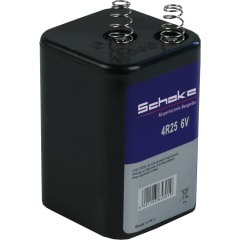 Schake Blockbatterie 4R25 6V mit zwei Federkontakten