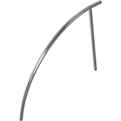 Fahrradanlehnbügel aus Edelstahl gebogen mit zwei Befestigungspunkten