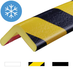 Eckschutzprofil Knuffi Frost Typ H selbstklebend gelb schwarz mit Frostsymbol