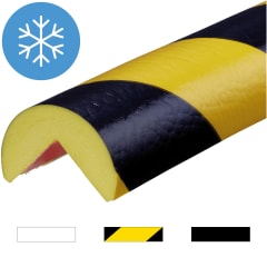 Eckschutzprofil Knuffi Frost Typ A selbstklebend in gelb und schwarz mit Frostsymbol