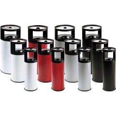 Abfallbehälter inkl. Ascher FLORENZ - Inhalt 25 / 40 / 75 Liter-21495-x4ap4y-1716461423762
