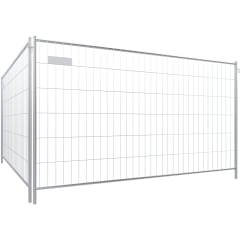 Mobil-Bauzaun CLOUD MW 300/100 mm besonders leicht WACHTWERK X® Bauzaun aus Metall mit Gitterstruktur