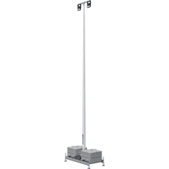 8 m Lampenmast Komplett-Set, inkl. LED-Baustrahler