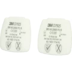 Doppelpack 3M Feinstaubvliesfilter D7925 P2 R Vorfilter zu Gasfilter EN143:2000, CE 0086, AS/NZS 1716 P2