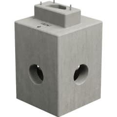 Fundament aus Beton passend für Ladesäule Alpitronic HYC50 mit Befestigungslöchern