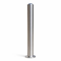 Edelstahlpoller BERLIN Absperrpfosten aus Edelstahl mit geschweißter Kappe