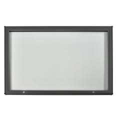 Außenschaukasten Modell A mit schwarzem Rahmen und Glastür für Außenbereich