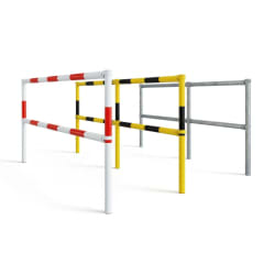 Systemgeländer WACHTWERK VARIO aus Stahl in verschiedenen Farben als variables Schutzgeländer für Straße, Bahn, Betrieb und Industrie