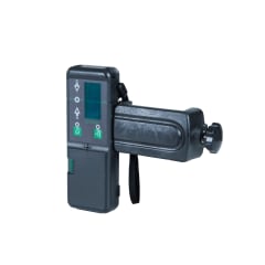 DECTO G Empfänger mit Halter, schwarzes elektronisches Messgerät mit Display und Bedienknöpfen