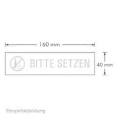 Textschild+Symbol - Bitte ausschalten