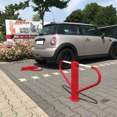 Parkplatzsperre RED mit 8 mm Dreikant