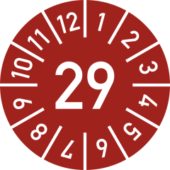 Prüfplakette zur Werkzeugkennzeichnung