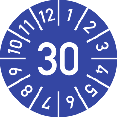 Prüfplakette zur Werkzeugkennzeichnung