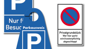 Parkplatzschilder