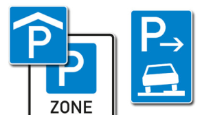 Verkehrszeichen Parkplatz nach StVO