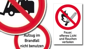 Verbotsschilder