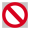 Icon der Kategorie Verbotsschilder