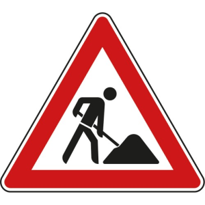 Verkehrsschild Baustelle