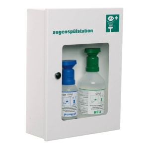 Augen-Notfallstation in Augenspülschrank - Augenspülung