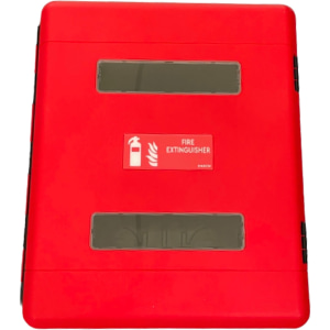 Double Box Schutzbox für zwei 4 - 6 kg Feuerlöscher