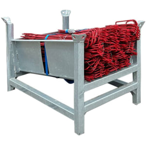 To Do Home Laterneneisen 20 Stück - Absperrbandhalter 125cm Mit UVV-Bügel