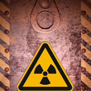 Warnschild „Radioaktive Stoffe“ – 6 Selbstklebende Aufkleber Gemäß DIN-Norm