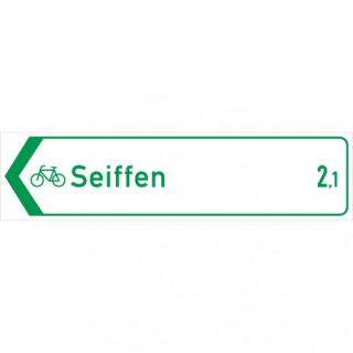Radwegschild - Pfeilwegweiser