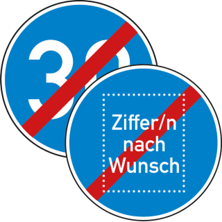 Mindestgeschwindigkeit Ende - Verkehrsschild VZ 279