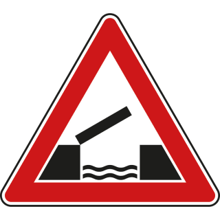 Bewegliche Brücke - Verkehrsschild VZ 101-55