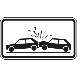 Unfallgefahr - Verkehrsschild VZ 1006-31