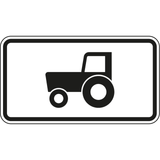 Kraftfahrzeuge und Züge, die nicht schneller als 25 km/h fahren können oder dürfen - Verkehrsschild VZ 1010-61