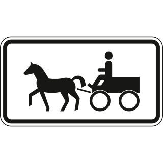 Gespannfuhrwerke - Verkehrsschild VZ 1010-64