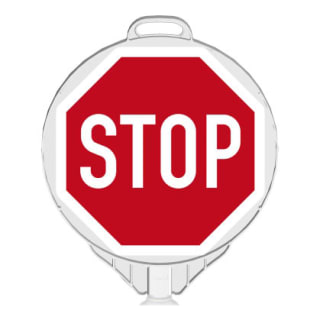 Schilderaufsätze STOP - Rundes Schild