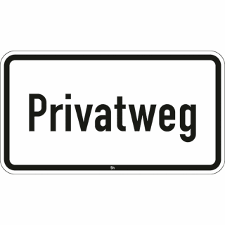 Privatweg - Verkehrsschild VZ 2821