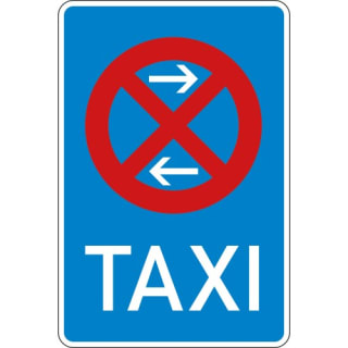 Taxi-Halteverbotsschild VZ 229-31 Taxenstand Mitte