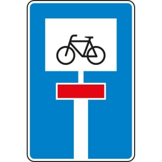Für Radverkehr durchlässige Sackgasse - VZ 357-52