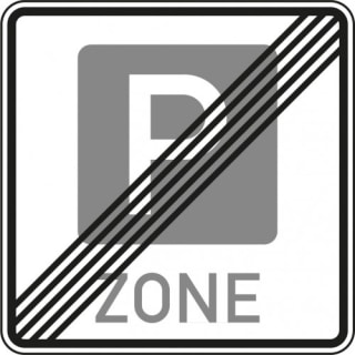 Verkehrszeichen 314.2 - Schild Parkraumbewirtschaftung