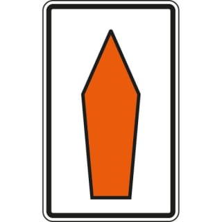 Umlenkungspfeil - geradeaus VZ 4671-30