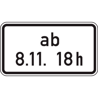 VZ 1040-34 Beschränkung ab einem bestimmten Zeitpunkt