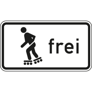 Inline-Skaten und Rollschuhfahren frei VZ 1020-13