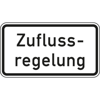 Zusatzschild Zuflussregelung Zusatzzeichen VZ 1012-37