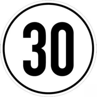 Geschwindigkeitsschilder 30 km/h