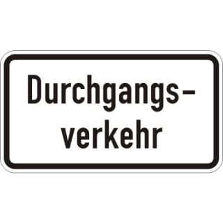 Zusatzschild Durchgangsverkehr Zusatzzeichen 1053-36
