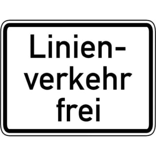 Zusatzzeichen Linienverkehr frei Zusatzschild VZ 1026-32