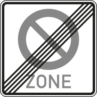 Verkehrszeichen 290.2 Schild Halteverbot für eine Zone