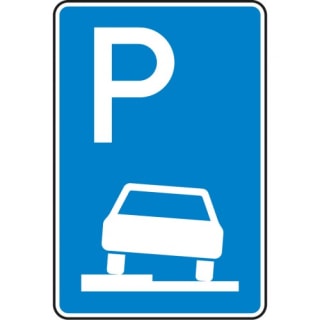 Verkehrszeichen 315-50 Parken auf Gehwegen Schild