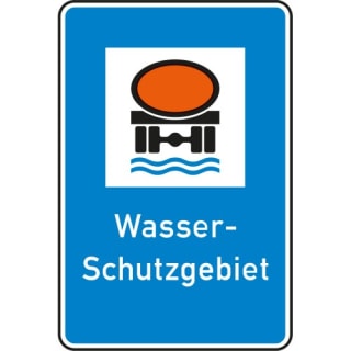 Wasserschutzgebiet Schild gemäß StVO - Verkehrszeichen 354