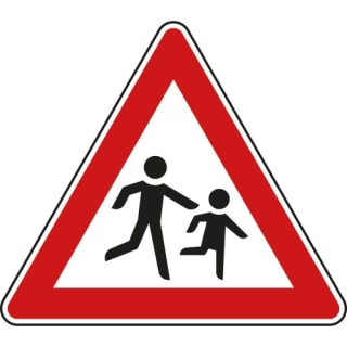 Verkehrsschild Achtung Kinder - VZ 136-20