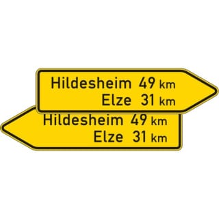 VZ 418-40 Pfeilwegweiser sonstige Straßen